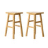Artiss Bar Stools Kitchen Counter Stools Wooden Chairs Natural x2