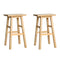 Artiss Bar Stools Kitchen Counter Stools Wooden Chairs Natural x2