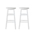 Artiss 2x Bar Stools Round Chairs Wooden White