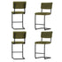 Artiss 4x Bar Stools Velvet Chairs Green