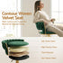 Artiss Bar Stool X1 Gas Lift Adjustable Velvet Woven Backrest Vivien Green