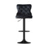2x Velvet Bar Stool Adjustable Height Nailhead Trim Kitchen Counter Stool