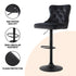 2x Velvet Bar Stool Adjustable Height Nailhead Trim Kitchen Counter Stool