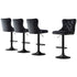 Artiss 4x Velvet Bar Stool Adjustable Height Nailhead Trim Kitchen Counter Stool