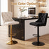Artiss 3x Bar Stools Counter Chair Kitchen Adjustable Nailhead Trim Velvet Ivory
