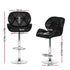 Artiss 4x Bar Stools Gas Lift Padded Leather Black