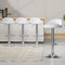 Artiss Set of 4 PU Leather Bar Stools Gas Lift Swivel White