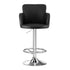 Artiss 2x Leather Bar Stools Swivel Adjustable Gas Lift PU Counter Chairs Black