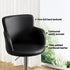 Artiss 3x Bar Stools Counter Chairs Swivel Adjustable Tub PU Leather Black