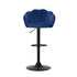 Artiss 4x Bar Stools Gas Lift Velvet Blue