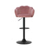 Artiss 4x Bar Stools Gas Lift Velvet Pink