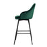 Artiss 2x Bar Stools Velvet Swivel Metal Legs Green