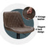 Artiss 4x Bar Stools Gas Lift Vintage Leather Brown