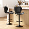 Artiss Bar Stools Kitchen Counter Stools Swivel Gas Lift Vintage Chairs Black x2