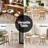 Bar Table Round Counter Kitchen Dining Desk Pub 98cm Height Wood White