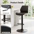 Artiss 2x Bar Stools Counter Chair Gas Lift Kitchen Extra Higher Back PP Black