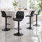 Artiss 4x Bar Stools Counter Chair Gas Lift Kitchen Extra Higher Back PP Black
