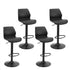 Artiss 4x Bar Stools Counter Chair Gas Lift Kitchen Extra Higher Back PP Black