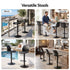 Artiss 4x Bar Stools Counter Chair Gas Lift Kitchen Extra Higher Back PP Black