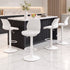 Artiss 4x Bar Stools Counter Chair Gas Lift Kitchen High PP Backrest PU White
