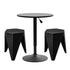 Bar Table & Stool Set – Height Adjustable, 360° Swivel, Stackable Stools
