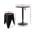 Bar Table & Stool Set – Height Adjustable, 360° Swivel, Stackable Stools