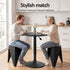 Bar Table & Stool Set – Height Adjustable, 360° Swivel, Stackable Stools