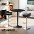 Artiss Bar Table and Stools Set Dining Desk Kitchen Chairs Cafe Pub