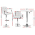 Bar Table and Stools Set Dining Desk Kitchen Chairs Cafe Pub