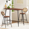 Bar Table Stools Set Dining Desk Industrial Kitchen Chairs Cafe Pub