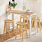 Bar Table and Stools Set Dining Desk Kitchen Chairs Cafe Pub
