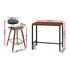 Bar Table and Stools Set Dining Desk Kitchen Chairs Cafe Pub