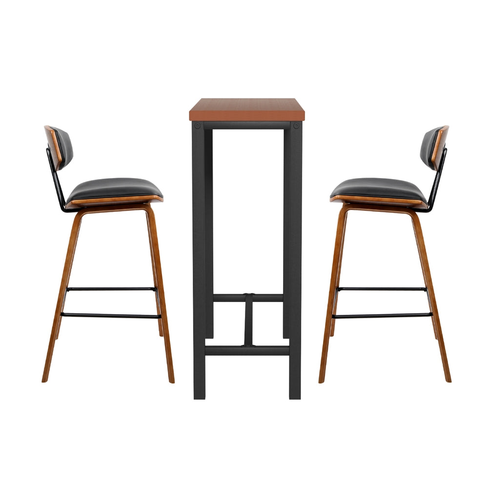 Bar Table and Stools Set Dining Desk Kitchen Chairs Cafe Pub