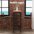 Bar Table and Stools Set Dining Desk Kitchen Chairs Cafe Pub