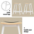 Artiss Bar Table and Stools Set Dining Desk Solid Wood Kitchen Chairs Cafe Pub