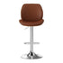 Artiss 2X Bar Stools Bentwood Adjustable Kitchen Counter Chair Leather Brown