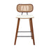 2x Artiss Bar Stools Kitchen Counter Rattan Chairs PU Leather Padding