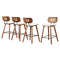 4x Artiss Bar Stools Kitchen Counter Rattan Chairs PU Leather Padding