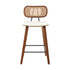4x Artiss Bar Stools Kitchen Counter Rattan Chairs PU Leather Padding