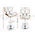 Artiss Bar Stools X3 Kitchen Counter Chair Gas Lift Swivel PU Cherry White