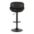 Artiss Bar Stools Kitchen Leather Barstools Swivel Gas Lift Vintage Chairs Black