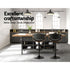 Bar Stools X3 Kitchen Counter Chair Gas Lift Swivel PU Ambrus Black