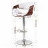 Artiss 1x Bar Stool Counter Chair Ambrus Swivel Adjustable Bentwood PU White