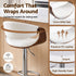 Artiss 3x Bar Stools Counter Chair Ambrus Swivel Adjustable Bentwood PU White