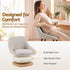 Artiss Bar Stools Set of 4 Linen Upholstered Counter Chairs with Back Padded Seat Beige