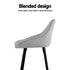 2x Bar Stools Upholstered Stool Counter Seat Kitchen Dining Chairs