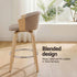 Artiss Wooden Bar Stools Set of 4 Swivel Kitchen Counter Stools Chair 66cm Khaki