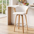 Artiss 66cm Seat Height Wooden Bar Stools Swivel Kitchen Counter Stool Chair