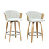 Bar Stools Kitchen Leather Barstools Swivel Counter Chairs x2