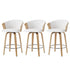 Artiss Wooden Bar Stools Set of 3 Swivel Kitchen Counter Stools Chair 66cm